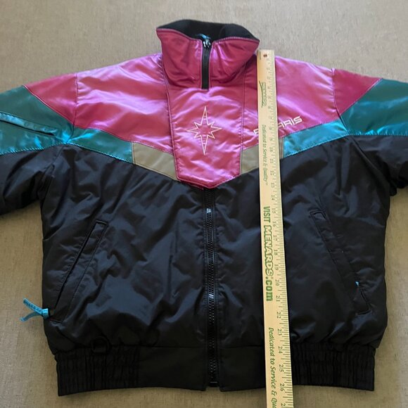 Vintage Polaris Snowmobile Indy Racing Thermoloft Jacket Adult Large Black USA - Picture 14 of 15